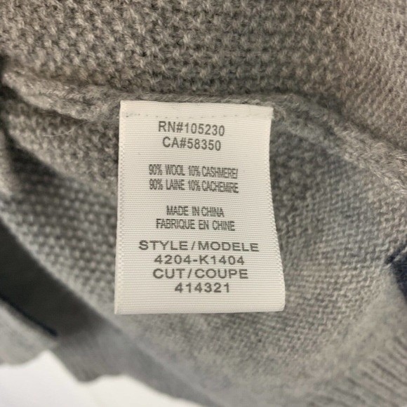 joie gray wool crew neck long sweater medium - Picture 4 of 6